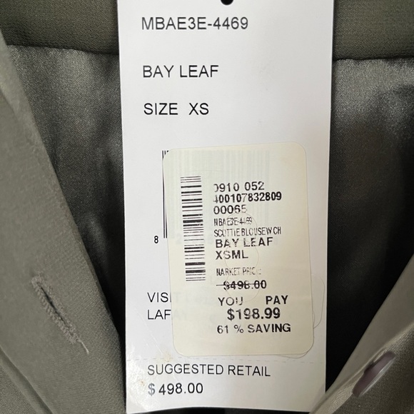 100% Silk Lafayette 148 Blouse - Picture 2 of 4